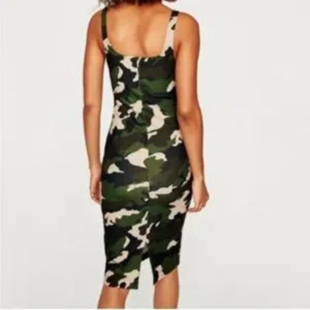 Zara Camouflage Midi Dress